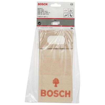 Bosch Kağıt Toz Torbası (Tek Kullanımlık) 3lü - 2