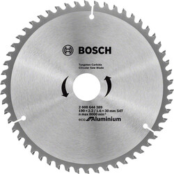 Bosch Optiline Eco Serisi Alüminyum için Daire Testere Bıçağı 190*30 54 Diş - 1
