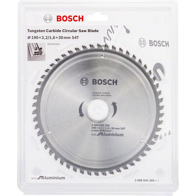 Bosch Optiline Eco Serisi Alüminyum için Daire Testere Bıçağı 190*30 54 Diş - 2