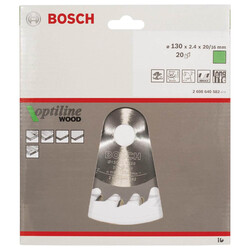 Bosch Optiline Serisi Ahşap için Daire Testere Bıçağı 130*20/16 mm 20 Diş - 2