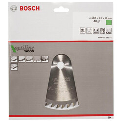 Bosch Optiline Serisi Ahşap için Daire Testere Bıçağı 184*16 mm 48 Diş - 2