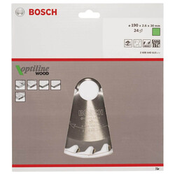 Bosch Optiline Serisi Ahşap için Daire Testere Bıçağı 190*30 mm 24 Diş - 2