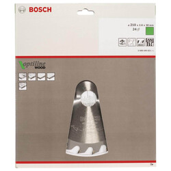Bosch Optiline Serisi Ahşap için Daire Testere Bıçağı 210*30 mm 24 Diş - 2