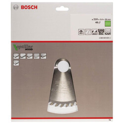 Bosch Optiline Serisi Ahşap için Daire Testere Bıçağı 210*30 mm 48 Diş - 2