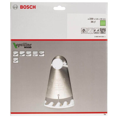 Bosch Optiline Serisi Ahşap için Daire Testere Bıçağı 230*30 mm 36 Diş - 2