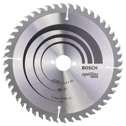Bosch Optiline Serisi Ahşap için Daire Testere Bıçağı 230*30 mm 48 Diş - 1