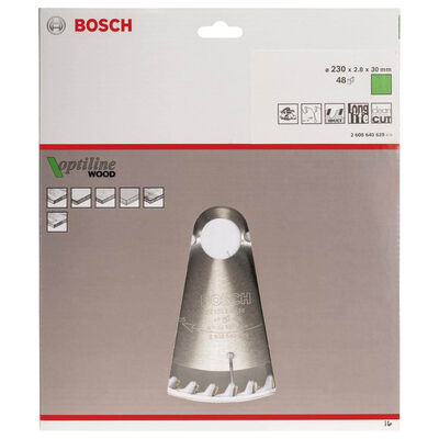 Bosch Optiline Serisi Ahşap için Daire Testere Bıçağı 230*30 mm 48 Diş - 2