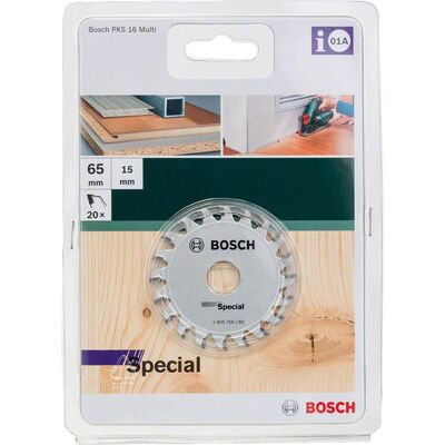 Bosch PKS16 Çoklu Malzeme için Daire Testere Bıçağı 65x15 mm-20 Diş - 2
