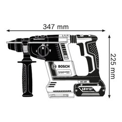 Bosch Professional GBH 18V-26 F 6 Ah Çift Akülü Kırıcı/Delici-Çanta - 2