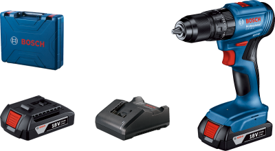 Bosch Professional GSB 185 LI Akülü Darbeli Delme Vidalama Mak.2 x 2.0 Ah; Case - 06019K3100 - 2