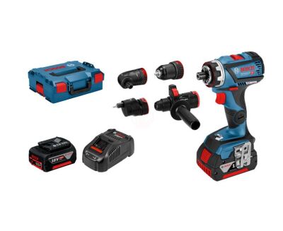 BOSCH 06019G7100 Professional GSR 18V-60 FC 5 Ah Çift Akülü Delme/Vidalama-L-Boxx Çantalı-06019G7100 - 1