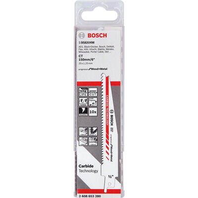 Bosch Progressor Serisi Ahşap ve Metal için Panter Testere Bıçağı S 956 XHM 10lu - 2