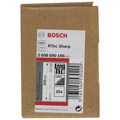 Bosch Rtec Serisi, SDS-Max Şaftlı Yassı Keski 400*25 mm 10lu - 2