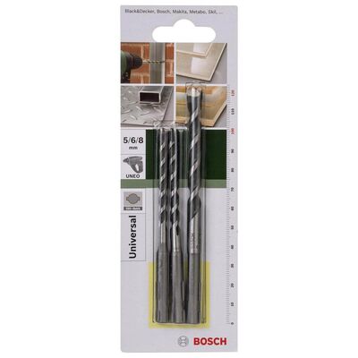 Bosch SDS-Quick, Uneo için Çok Amaçlı Matkap Ucu SETİ 5-6-8 mm - 2