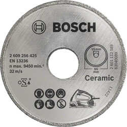 Bosch Seramik İçin PKS 16 Multi Uyumlu Elmas Kesme Diski 65 x 15mm - 1