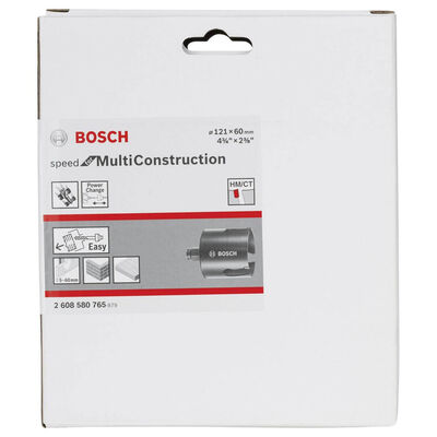 Bosch Speed Serisi Çoklu Malzeme için Delik Açma Testeresi (Panç) 121 mm - 2