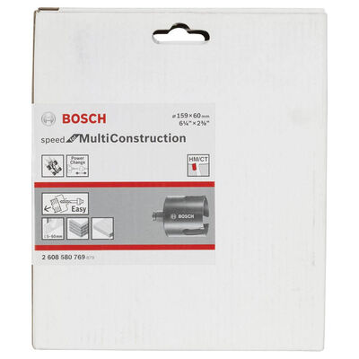 Bosch Speed Serisi Çoklu Malzeme için Delik Açma Testeresi (Panç) 159 mm - 2