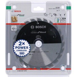 Bosch Standard for Serisi Ahşap için Akülü Daire Testere Bıçağı 160*20 mm 24 Diş - 2