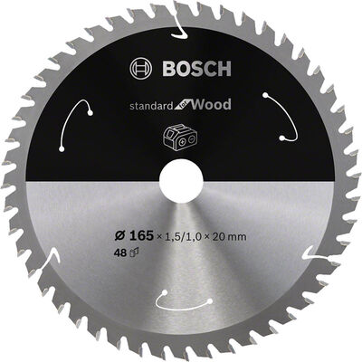 Bosch Standard for Serisi Ahşap için Akülü Daire Testere Bıçağı 165*20 mm 48 Diş - 1