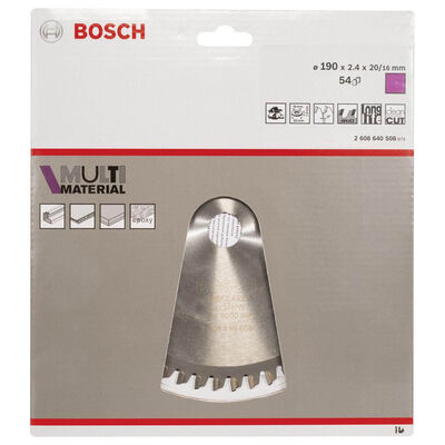 Bosch Standard for Serisi Çoklu Malzeme için Daire Testere Bıçağı 190*20/16 mm 54 Diş - 2