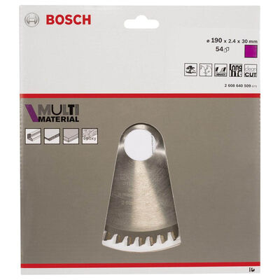 Bosch Standard for Serisi Çoklu Malzeme için Daire Testere Bıçağı 190*30 mm 54 Diş - 2