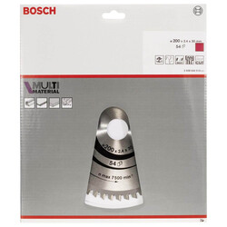 Bosch Standard for Serisi Çoklu Malzeme için Daire Testere Bıçağı 200*30 mm 54 Diş - 2
