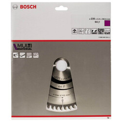 Bosch Standard for Serisi Çoklu Malzeme için Daire Testere Bıçağı 235*30/25 mm 64 Diş - 2