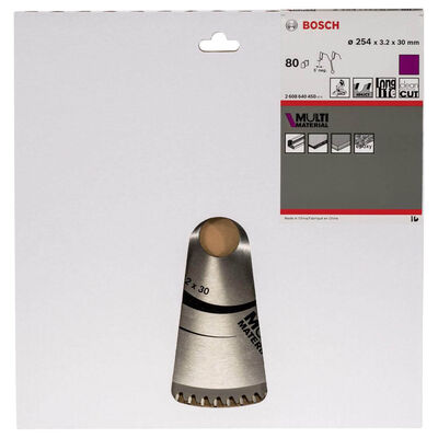 Bosch Standard for Serisi Çoklu Malzeme için Daire Testere Bıçağı 254*30 mm 80 Diş - 2