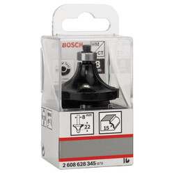Bosch Standard Seri Ahşap İçin Çift Oluklu, Sert Metal Bilya Yataklı Yuvarlama Frezesi 8*15*66 mm - 2