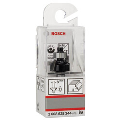 Bosch Standard Seri Ahşap İçin Çift Oluklu, Sert Metal Bilya Yataklı Yuvarlama Frezesi 8*3*53 mm - 2