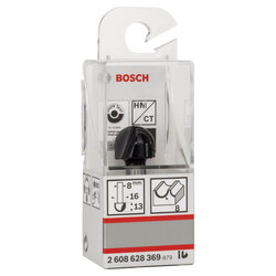 Bosch Standard Seri Ahşap İçin Çift Oluklu, Sert Metal Dalma Yarımay Freze 8*16*45*8 mm - 2