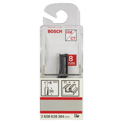 Bosch Standard Seri Ahşap İçin Çift Oluklu, Sert Metal Düz Freze Ucu 8*11*51mm - 2