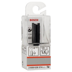 Bosch Standard Seri Ahşap İçin Çift Oluklu, Sert Metal Ekstra Uzun Düz Freze Ucu 8*12*62mm - 2