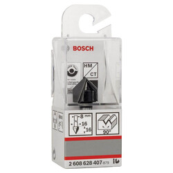 Bosch Standard Seri Ahşap İçin Çift Oluklu Sert Metal V-Kanal Freze 8*16*45 mm - 2