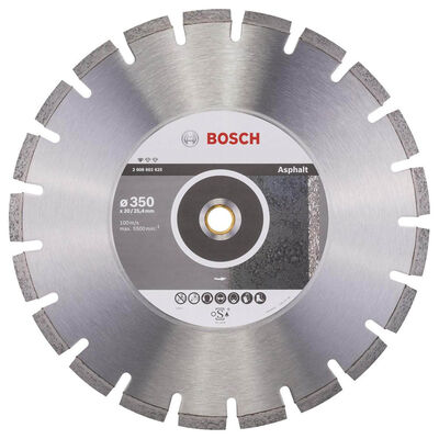Bosch Standard Seri Asfalt İçin Elmas Kesme Diski 350 mm - 1