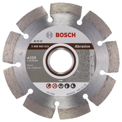 Bosch Standard Seri Aşındırıcı Malzemeler İçin Elmas Kesme Diski 115 mm - 1