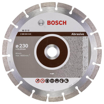 Bosch Standard Seri Aşındırıcı Malzemeler İçin Elmas Kesme Diski 230 mm - 1