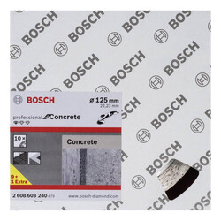 Bosch Standard Seri Beton İçin, 9+1 Elmas Kesme Diski Set 125 mm - 2