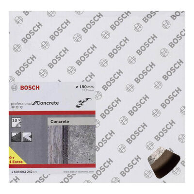 Bosch Standard Seri Beton İçin, 9+1 Elmas Kesme Diski Set 180 mm - 2