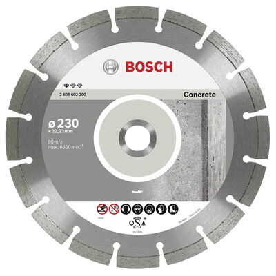 Bosch Standard Seri Beton İçin, 9+1 Elmas Kesme Diski Set 230 mm - 1