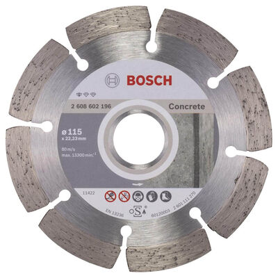 Bosch Standard Seri Beton İçin Elmas Kesme Diski 115 mm - 1
