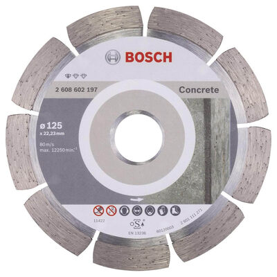 Bosch Standard Seri Beton İçin Elmas Kesme Diski 125 mm - 1