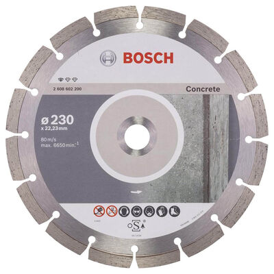 Bosch Standard Seri Beton İçin Elmas Kesme Diski 230 mm - 1