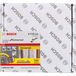 Bosch Standard Seri Genel Yapı Malzemeleri İçin Elmas Kesme Diski 115 mm 10lu Paket - 2