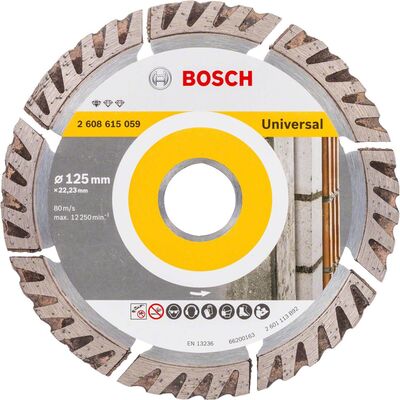 Bosch Standard Seri Genel Yapı Malzemeleri İçin Elmas Kesme Diski 125 mm 10lu Paket - 1