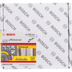 Bosch Standard Seri Genel Yapı Malzemeleri İçin Elmas Kesme Diski 125 mm 10lu Paket - 2