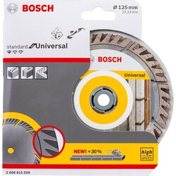 Bosch Standard Seri Genel Yapı Malzemeleri İçin Elmas Kesme Diski 125 mm - 2