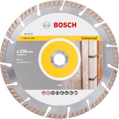 Bosch Standard Seri Genel Yapı Malzemeleri İçin Elmas Kesme Diski 230 mm - 1