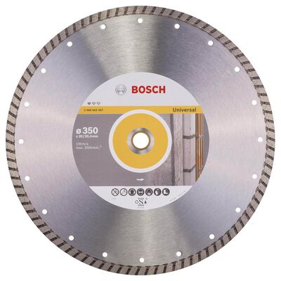 Bosch Standard Seri Genel Yapı Malzemeleri İçin Turbo Segman Elmas Kesme Diski 350 mm - 1