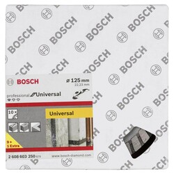 Bosch Standard Seri Genel Yapı Malzemeleri İçin Turbo Segmanlı 9+1 Elmas Kesme Diski Set 125 mm - 2